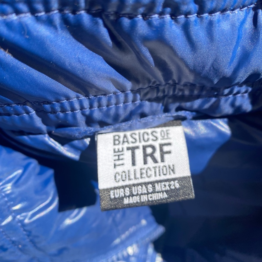 Blue puffer vest